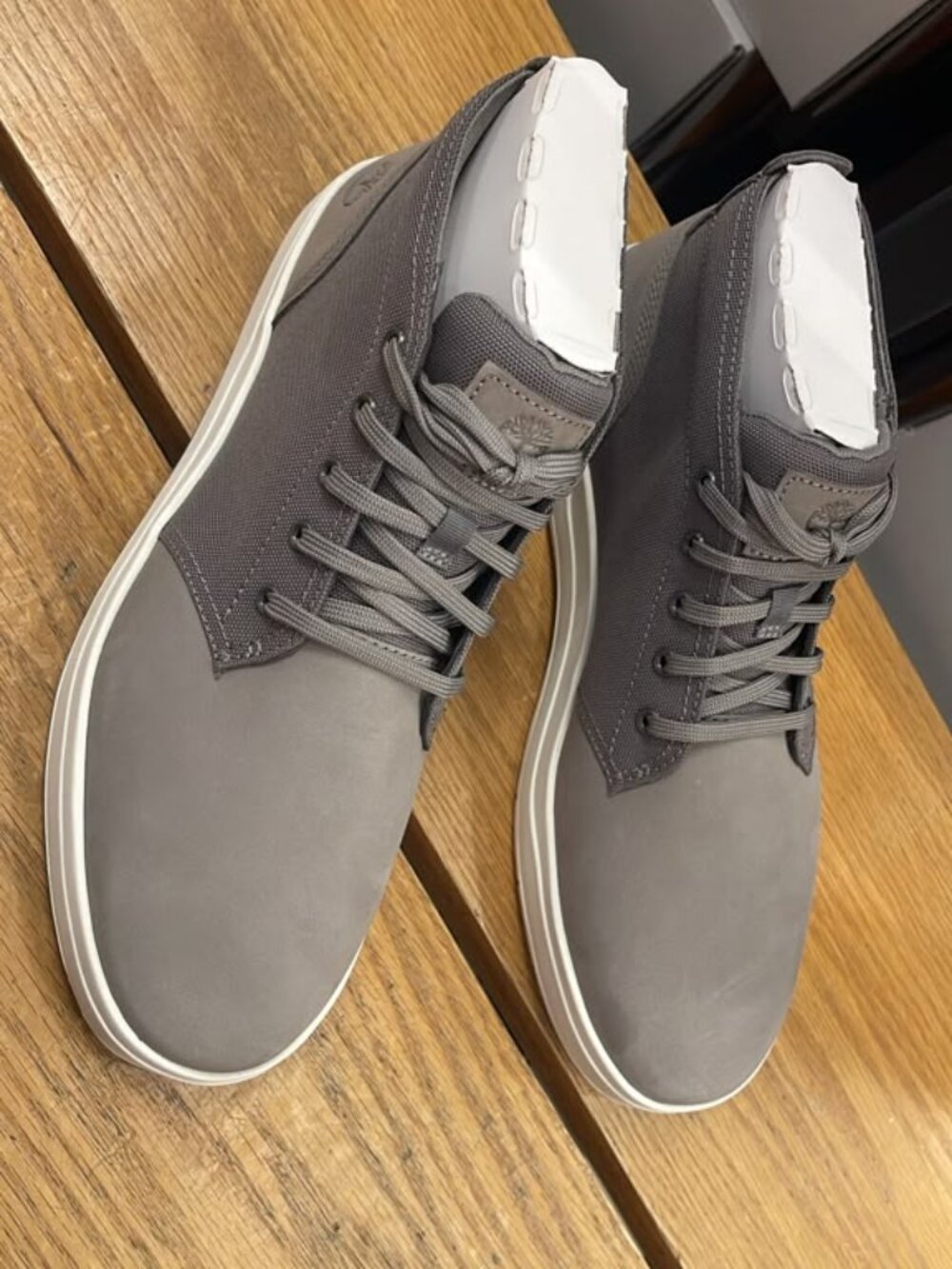 Timberland Men's Davis Square's Chukka Shoe, Medium Grey Nubuck A1SES All Sizes